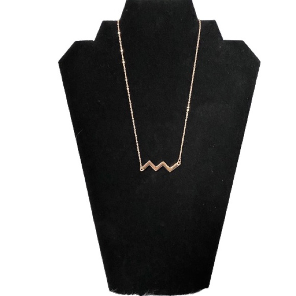 Gold Zigzag Necklace